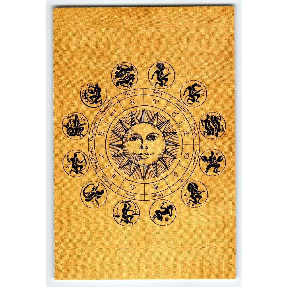 4x6 Glossy Zodiac Sun Astrology Chart Paper Photo Print